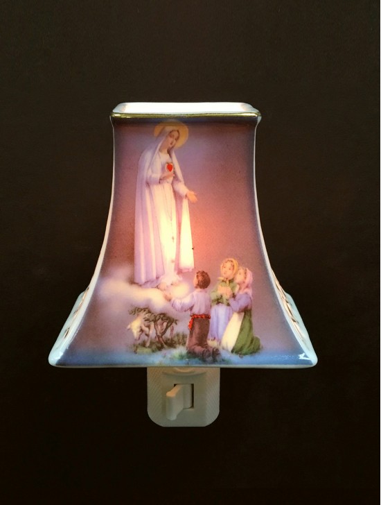 Porcelain Mary Night Light with Gift Box